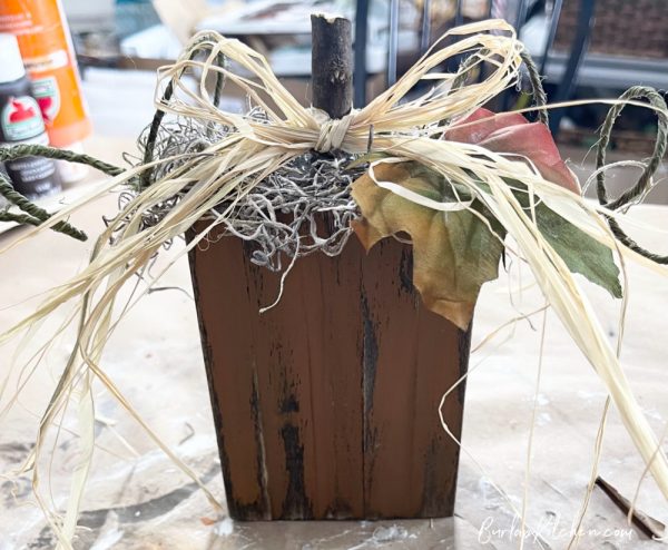 Craft a Rustic Pumpkin with a Box - Burlap Kitchen